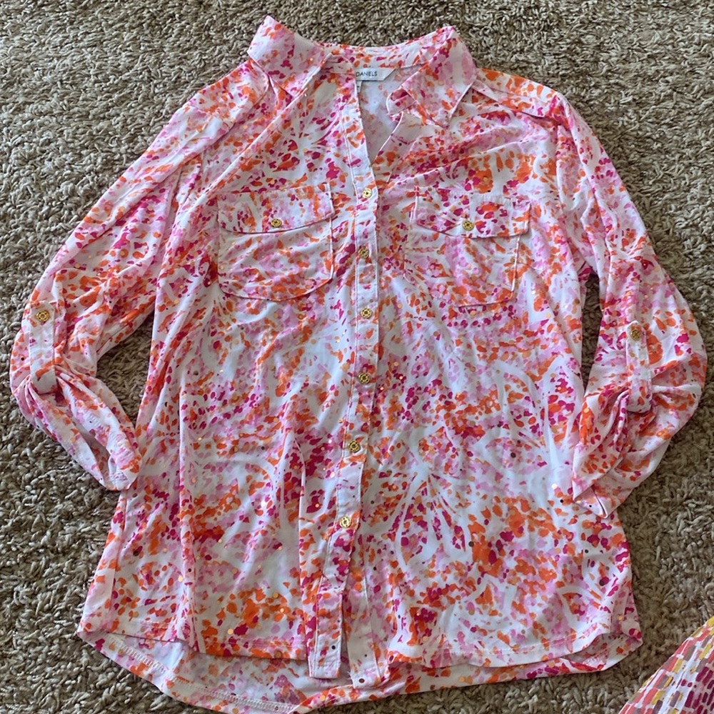 😎Colorful Patterned Womems Tops🌸 - Picture 2 of 9